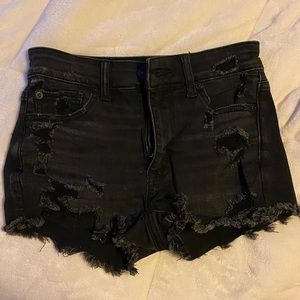 AE Black Jean shorts 00